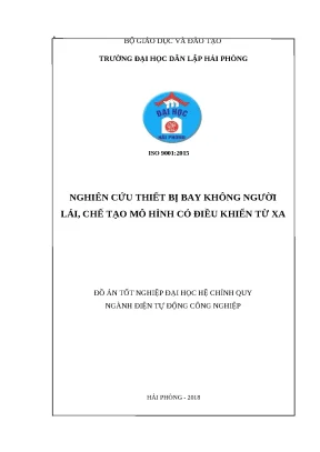 Luận văn hpu nghiên cứu thiết bị bay không người lái chế tạo mô hình có điều khiển từ xa