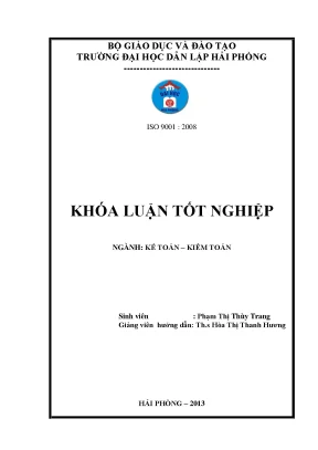 Hoàn thiện công tác lập và phân tích bảng cân đối kế toán tại công ty tnhh mtv đóng và sửa chữa tàu hải long