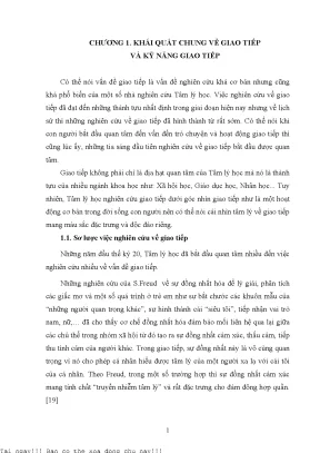 Giáo trình kỹ năng giao tiếp