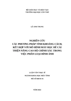 Luận văn thạc sĩ chuyên ngành khoa học máy tính