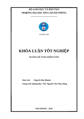 Luận văn hpu hoàn thiện công tác kế toán nguyên vật liệu công cụ dụng cụ tại công ty cổ phần điện cơ hải phòng