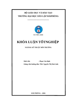 Luận văn hpu thiết kế hệ thống xử lý nước thải sinh hoạt công suất 1000m3 ngày đêm