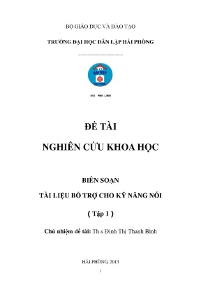Tài liệu bổ trợ cho kỹ năng nói tiếng trung