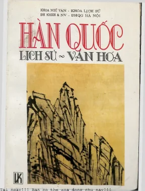 Hàn quốc lịch sử văn hóa từ khởi thủy đến 1945