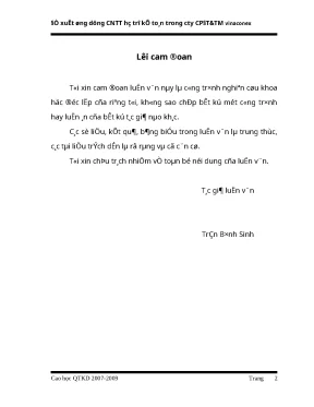 Luận văn thạc sĩ kinh tế đề xuất ứng dụng công nghệ thông tin hỗ trợ kế toán trong công ty cổ phần đầu tư và thương mại vinaconex