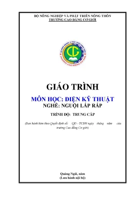 Giáo trình điện kỹ thuật nghề nguội lắp rắp trung cấp