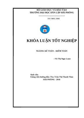 Luận văn hpu hoàn thiện công tác kế toán doanh thu chi phí và xác định kết quả kinh doanh tại công ty tnhh thương mại xây dựng và vận tải phúc trường an