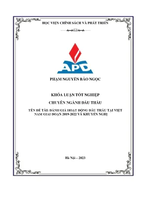 Đánh giá hoạt động đấu thầu ở việt nam giai đoạn 2019 2022 và khuyến nghị