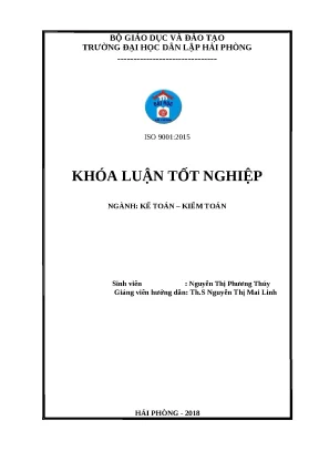 Luận văn hpu hoàn thiện công tác kế toán doanh thu chi phí và xác định kết quả kinh doanh tại công ty tnhh giao nhận vận tải đức toàn phát