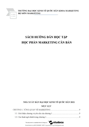 Giáo trình hướng dẫn học tập học phần marketing căn bản phạm thị huyền