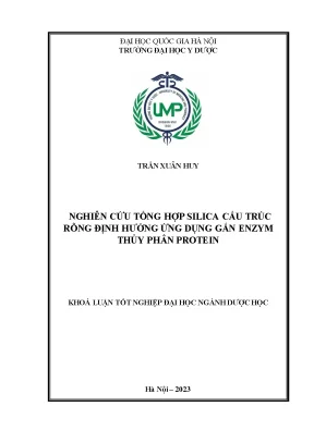 Khóa luận nghiên cứu tổng hợp silica cấu trúc rỗng định hướng ứng dụng gắn enzym thủy phân protein