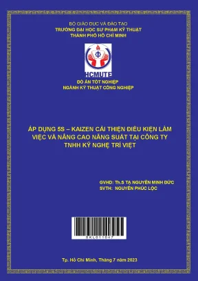 Áp dụng 5s kaizen cải thiện điều kiện làm việc và nâng cao năng suất tại công ty tnhh kỹ nghệ trí việt