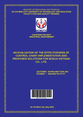 An evaluation of the effectiveness of control chart implementation and proposed solutions for bosch vietnam co ltd