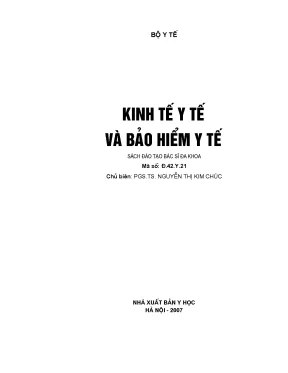 Kinh tế và bảo hiểm y tế sách đào tạo bác sĩ đa khoa