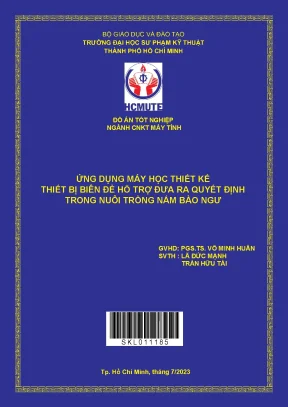 Ứng dụng máy học thiết kế thiết bị biên để hỗ trợ đưa ra quyết định trong nuôi trồng nấm bào ngư