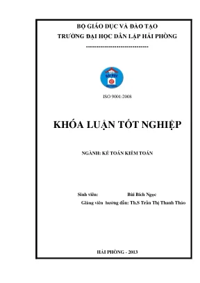 Hoàn thiện công tác kế toán nguyên vật liệu công cụ dụng cụ tại công ty cổ phần lai dắt và vận tải cảng hải phòng