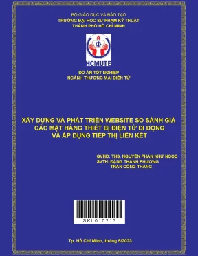 Xây dựng và phát triển website so sánh giá các mặt hàng thiết bị điện tử di động và áp dụng tiếp thị liên kết