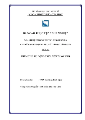 Kiểm thử tự động trên nền tảng web