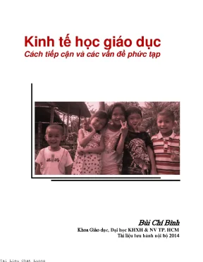 Kinh tế học giáo dục cách tiếp cận và các vấn đề phức tạp
