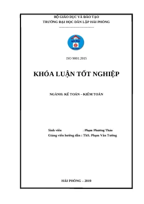 Luận văn hpu hoàn thiện công tác kế toán doanh thu chi phí và xác định kết quả kinh doanh tại công ty tnhh xây dựng công trình giao thông tt