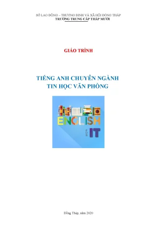 Giáo trình tiếng anh chuyên ngành tin học văn phòng trường trung cấp tháp mười
