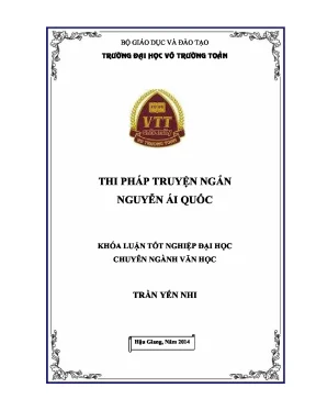 Khóa luận tốt nghiệp văn học thi pháp truyện ngắn nguyễn ái quốc