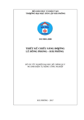 Luận văn hpu thiết kế chiếu sáng đường lê hồng phong hải phòng