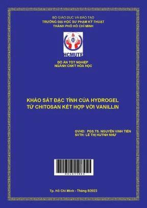 Khảo sát đặc tính của hydrogel từ chitosan kết hợp với vanillin