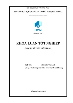 Hoàn thiện công tác kế toán thanh toán với người mua người bán tại công ty tnhh hải hào