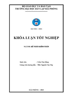Hoàn thiện tổ chức công tác kế toán hàng tồn kho tại công ty cổ phần thương mại và dịch vụ sơn bình