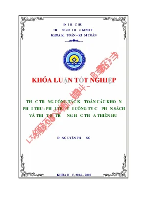 Thực trạng công tác kế toán các khoản phải thu phải trả tại công ty cổ phần sách và thiết bị trường học thừa thiên huế