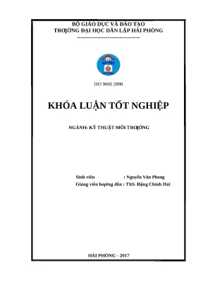 Luận văn hpu thiết kế hệ thống xử lý nước thải trong trang trại chăn nuôi lợn công suất 200m3 ngày đêm