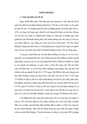 Luận văn ths qlc quản lý nhà nước về thi đua khen thưởng trên địa bàn tỉnh bình dương