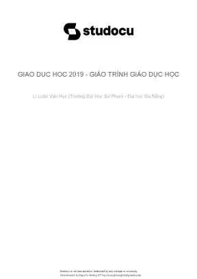 Giao duc hoc 2019 giao trinh giao duc hoc