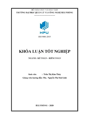 Hoàn thiện công tác kế toán vốn bằng tiền tại công ty cổ phần cảng nam hải