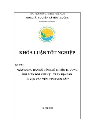 Khóa luận tốt nghiệp biến đổi khí hậu