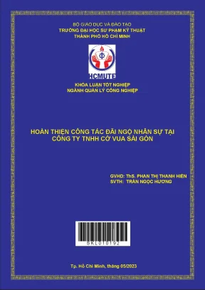 Hoàn thiện công tác đãi ngộ nhân sự tại công ty tnhh cờ vua sài gòn