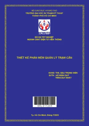 Thiết kế phần mềm quản lý trạm cân