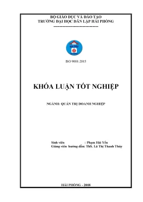 Nâng cao hiệu quả sử dụng nguồn nhân lực tại công ty tnhh thương mại xếp dỡ dvvt hải long