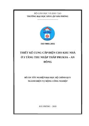 Luận văn hpu thiết kế cung cấp điện cho khu nhà ở 3 tầng thu nhập thấp pruksa an đồng