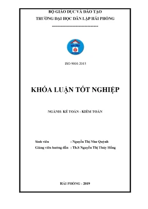 Hoàn thiện công tác kế toán vốn bằng tiền tại công ty trách nhiệm hữu hạn thương mại vic
