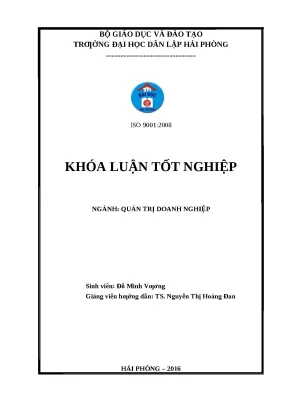 Luận văn hpu giải pháp phát triển nguồn nhân lực tại công ty tnhh quảng thành việt nam