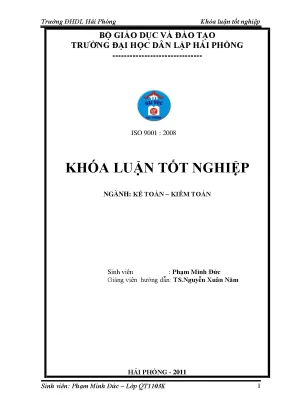 Hoàn thiện công tác kế toán tập hợp chi phí và tính giá thành sản phẩm tại công ty cổ phần xây dựng số 3 hải phòng