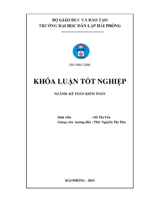 Hoàn thiện công tác kế toán doanh thu chi phí và xác định kết quả kinh doanh tại công ty cổ phần bảo hiểm hàng không chi nhánh hải phòng