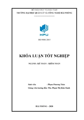 Hoàn thiện công tác kế toán thanh toán với người mua người bán tại công ty tnhh dịch vụ thương mại bắc hải phòng