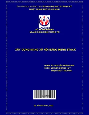Luận văn xây dựng mạng xã hội bằng mern stack