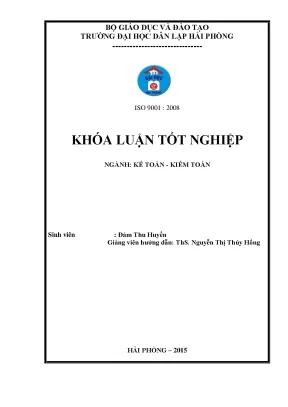 Hoàn thiện công tác kế toán doanh thu chi phí và xác định kết quả kinh doanh tại công ty trách nhiệm hữu hạn hồng dương