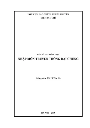 Tai lieu nhập môn truyền thông đại chúng