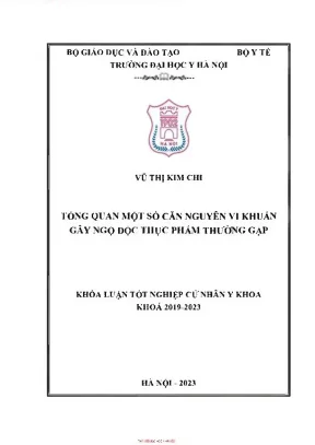 Tổng quan một số căn nguyên vi khuẩn gây ngộ độc thực phẩm thường gặp