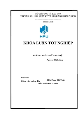 Luận văn a study on the effect of extra techniques on enhancing the first year english majored students speaking skill at hai phong management and technology university